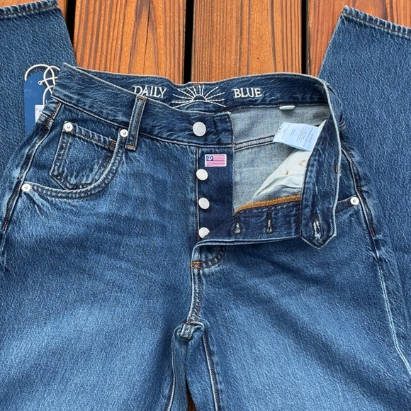 NWT Daily Blue Denim By AG Mid Wash Wide Barrel Jeans Size 24 - Picture 5 of 13